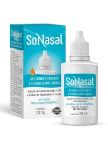 Sonasal caixa com 1 frasco gotejador com 30mL de solução de uso nasal